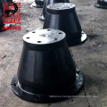 Customized size rubber bumper hyper cone fender with panel and chain